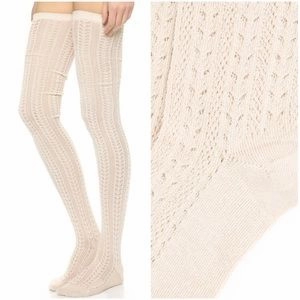 Knee High Boots Popular Beige Over The Knee Socks "Hammock" Super Soft Long Stretchy Thigh High Boot Socks