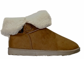 Willowbee Women's  Savannah Fleeced Lined Ankle Boot Brown Suede Boots