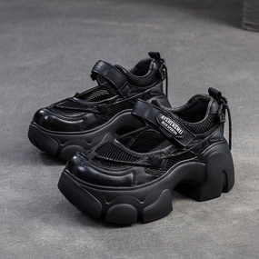 Women Breathable Mesh Casual Chunky Platform Sandals Strap Sandals Flat