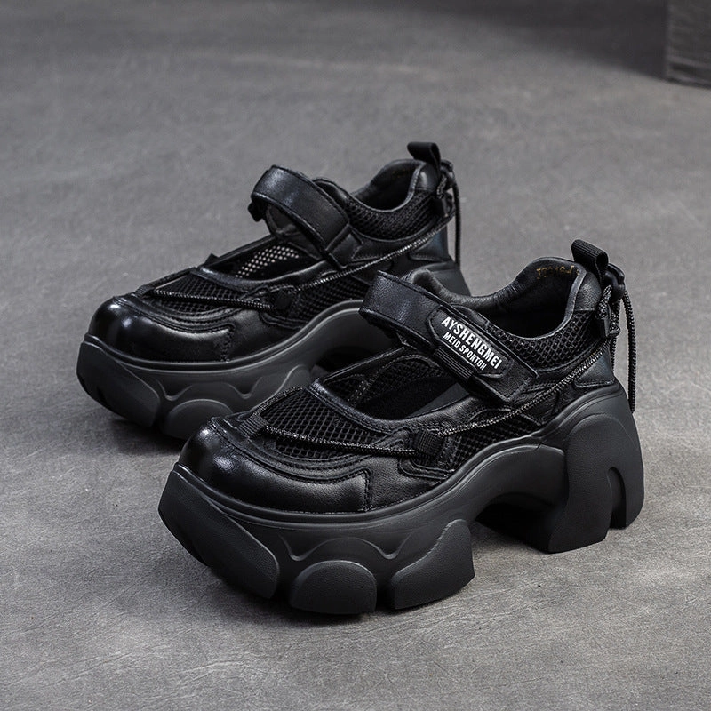 Women Breathable Mesh Casual Chunky Platform Sandals Comfort Dress Sandals