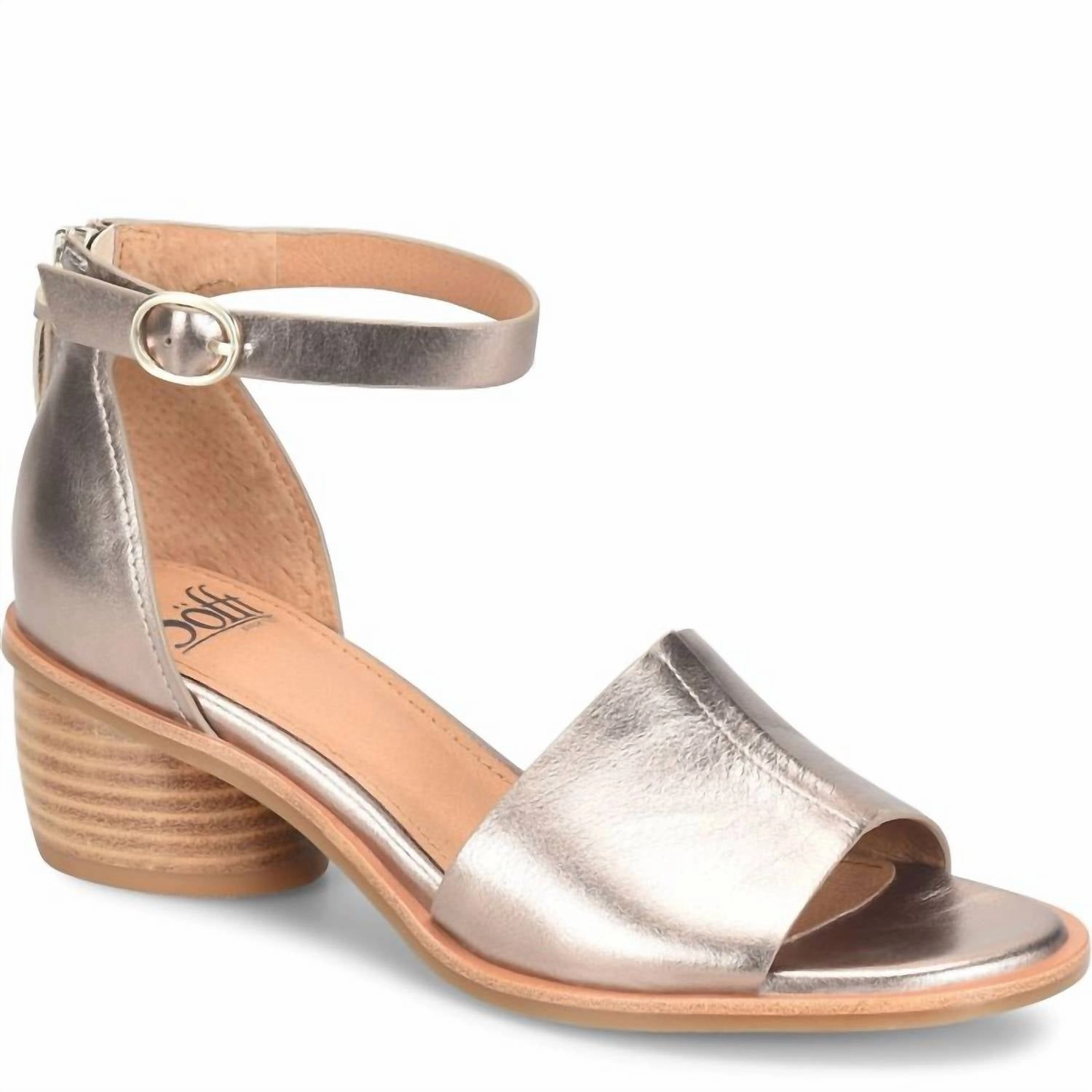 Women Colby Sandals In Light Bronze Metallic Flat Dress Sandals