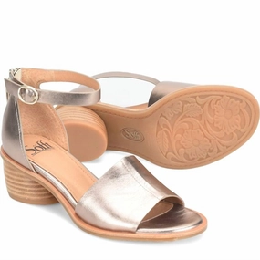 Zara Flat Sandals Women Colby Sandals In Light Bronze Metallic
