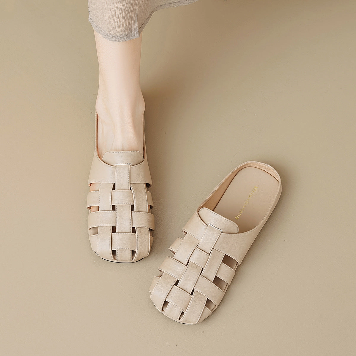 Sandals Barbados Royal Women Handmade Plaited Soft Leather Casual Sandals