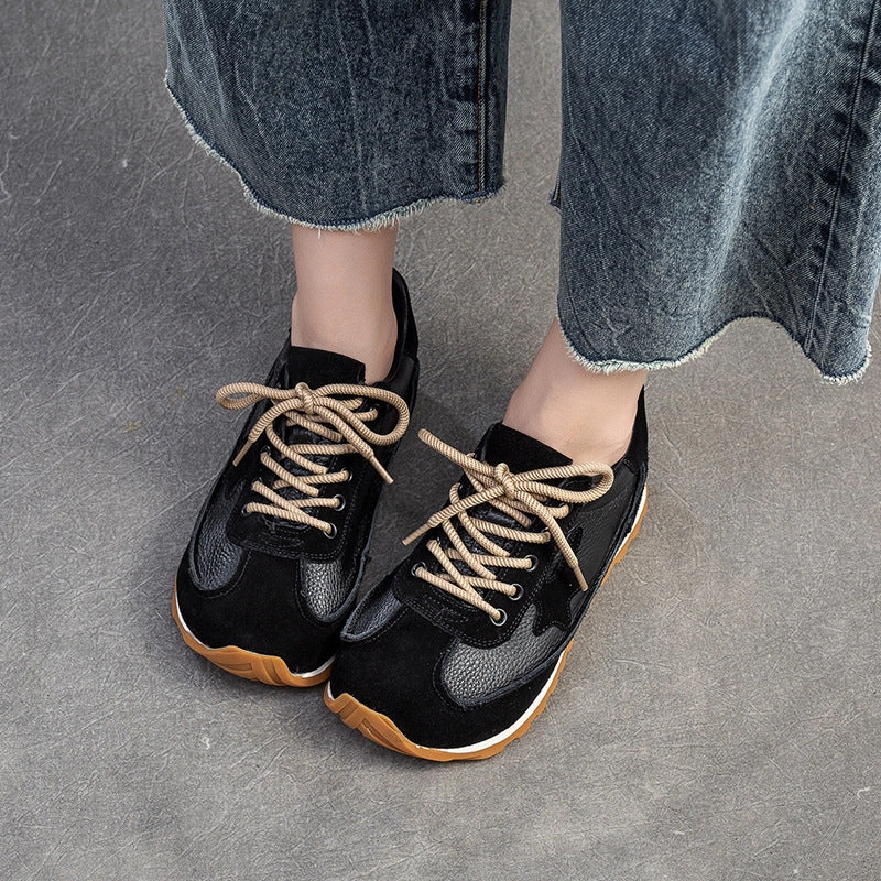 Women Patchwork Leather Retro Casual Training Sneakers Flexagon Force 2 Training Shoes