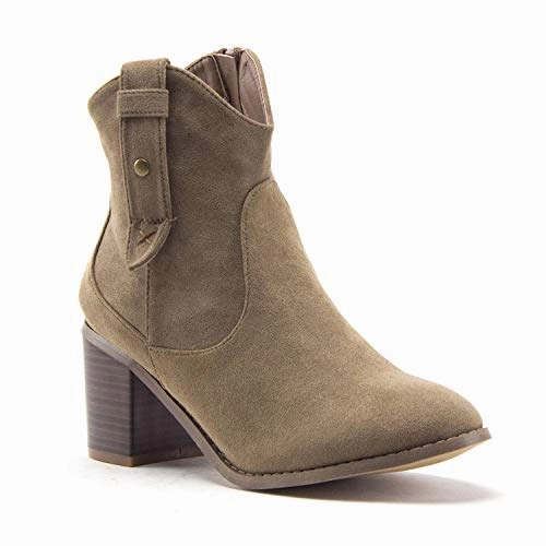 Women's Ankle High Western Americana Ranch Dress Cowboy Cowgirl Boots Ankle Boots With Wide Toe Box