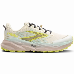 Women's Cascadia 19 Trail Running Shoes Coconut / Misty Blue / Ebony Ankle Support Trail Running Shoes