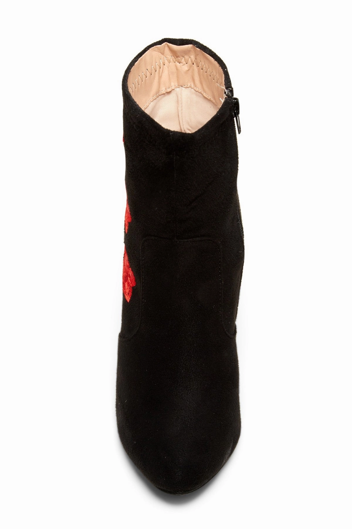 Medical Ankle Boot Women's Clarity-7 Designer Floral Print Clear Lucite Heel Tall Ankle Boots