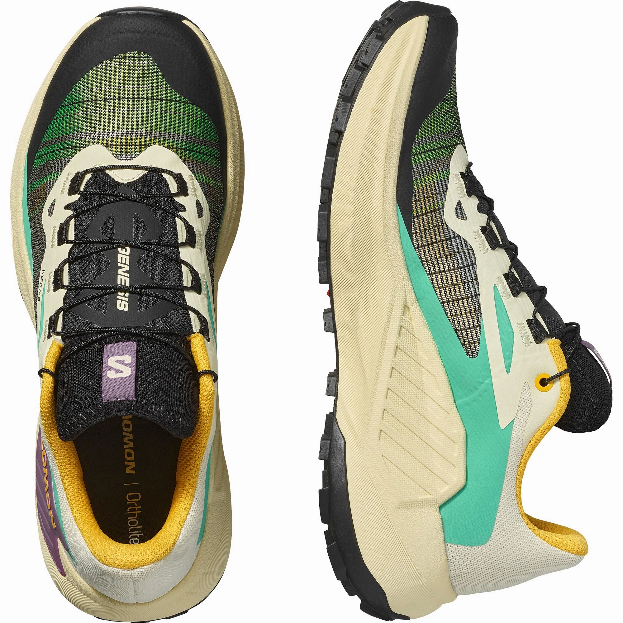 Women's Genesis (Transparent Yellow/Black/Willowherb) Speedgoat Trail Running Shoes