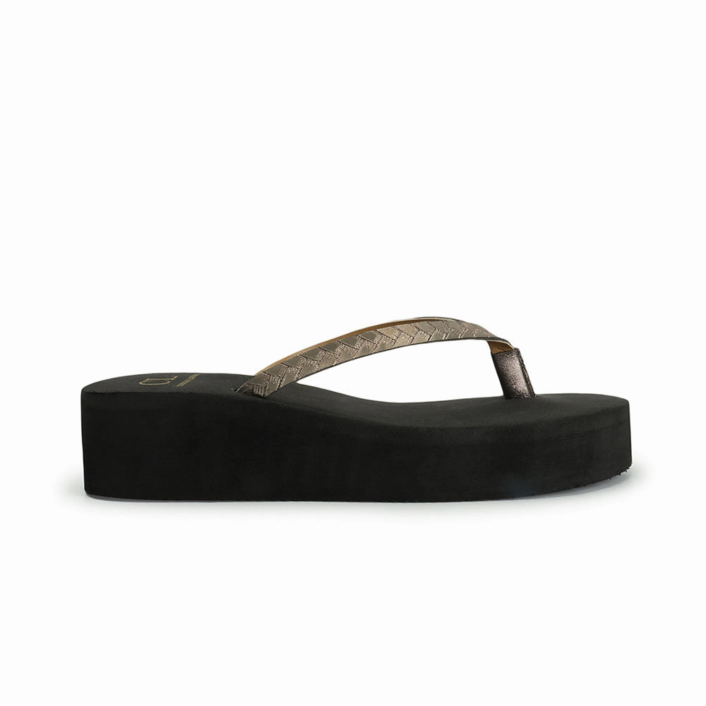 Women's Metallic Strap Platform Flip Flops Flip Flops Africa