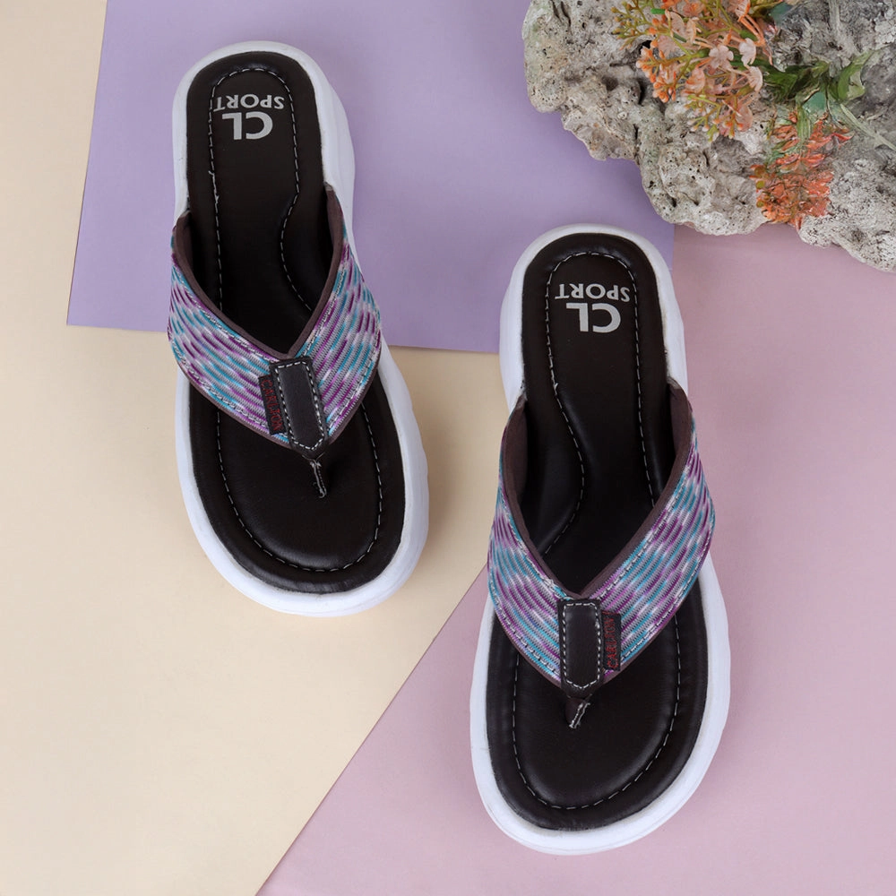 Women's Patterned Thong Comfort Flip-Flops High Heel Flip Flops Stiletto