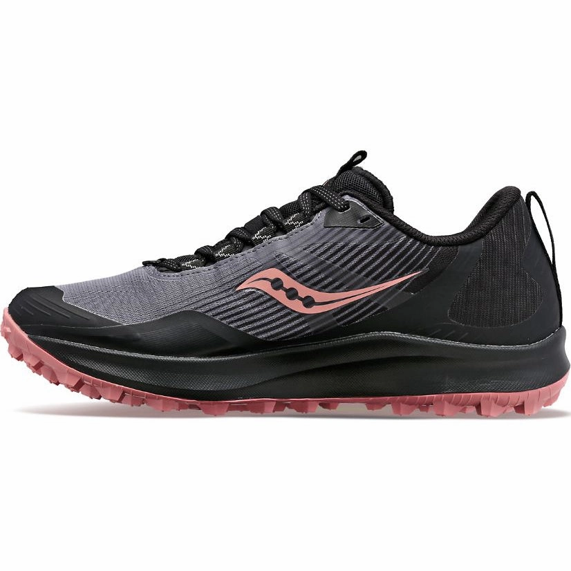 Dribble Bar Vs Trailing Shoe Women's Saucony PEREGRINE 12 GTX CHARCOAL | SHELL