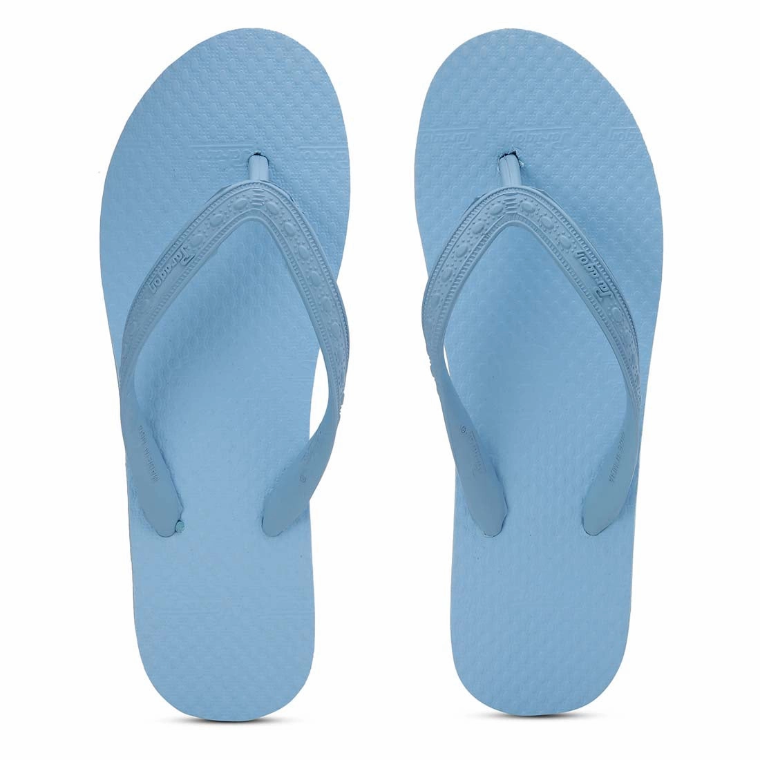 Women's Sky Blue Rubber Based Flip Flops Rainbow Orthopedic Flip Flops