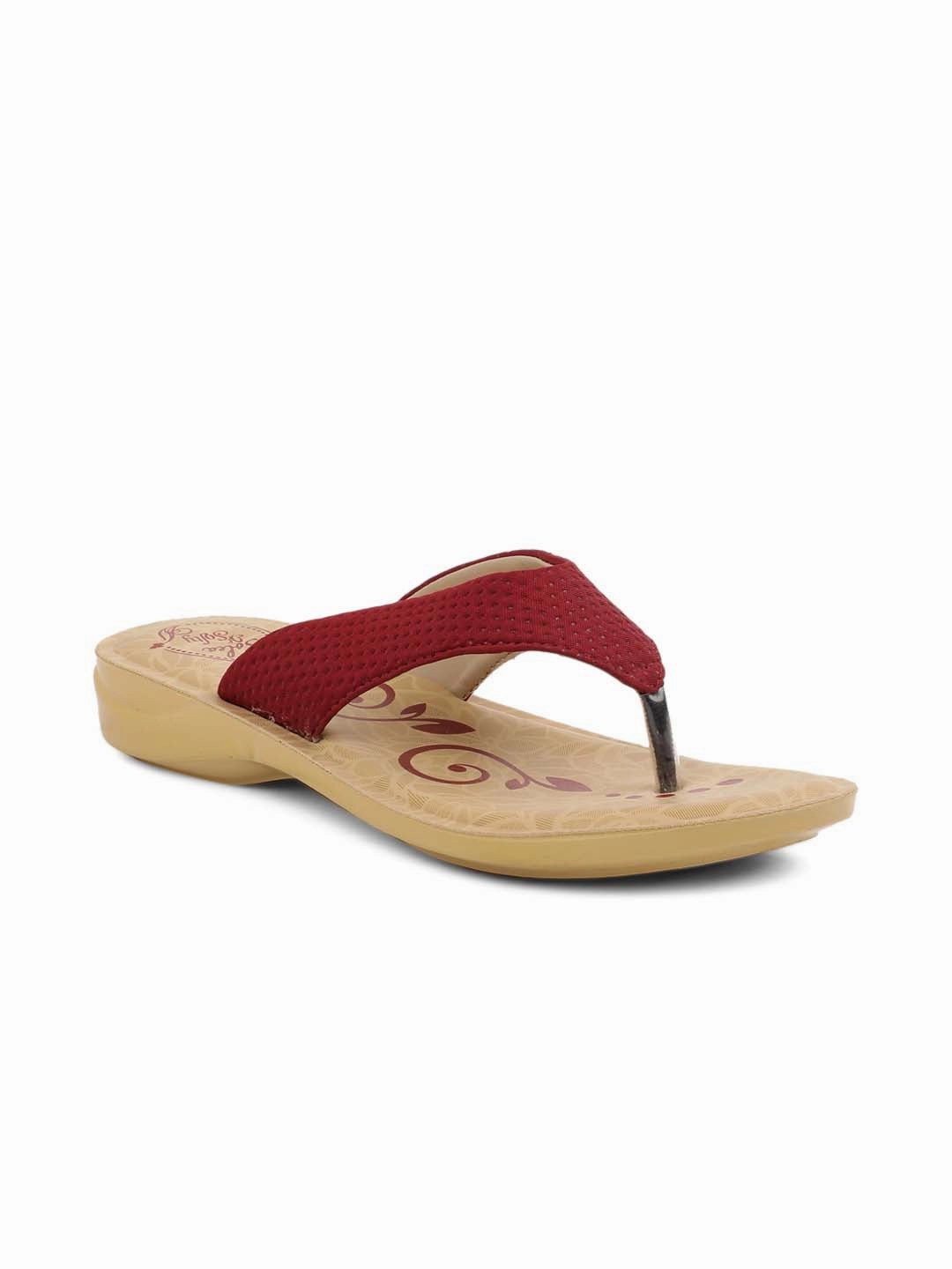 Colorful Platform Flip Flops Women's Solea Maroon Flip Flops