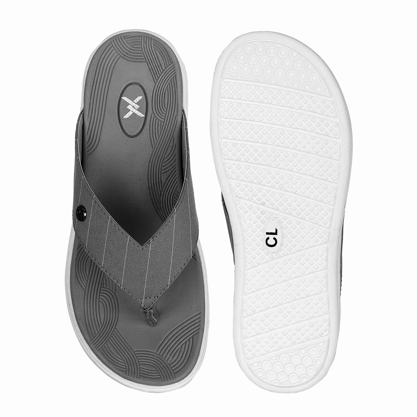 Easy Street Flip Flops Women's Striped Thong Comfort Flip-Flops