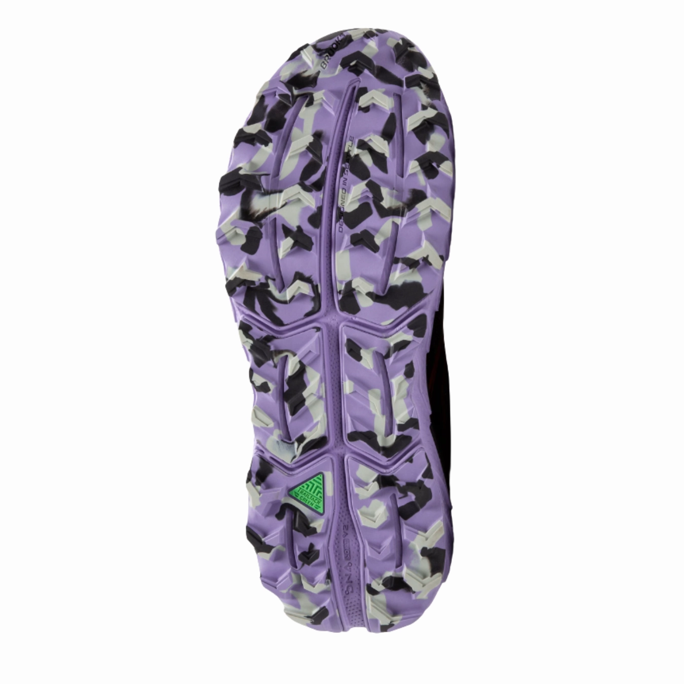 High Stack Trail Shoes Womens Cascadia 18  Ebony/Sweet Lavender/Copper (B Width)
