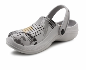 Womens Clogs Lightweight Breathable Grey Multi EVA Beach Summer Mules Sandals Ladies Garden Clog Hospital Shower Pool Shoes Most Comfortable Clogs For Walking