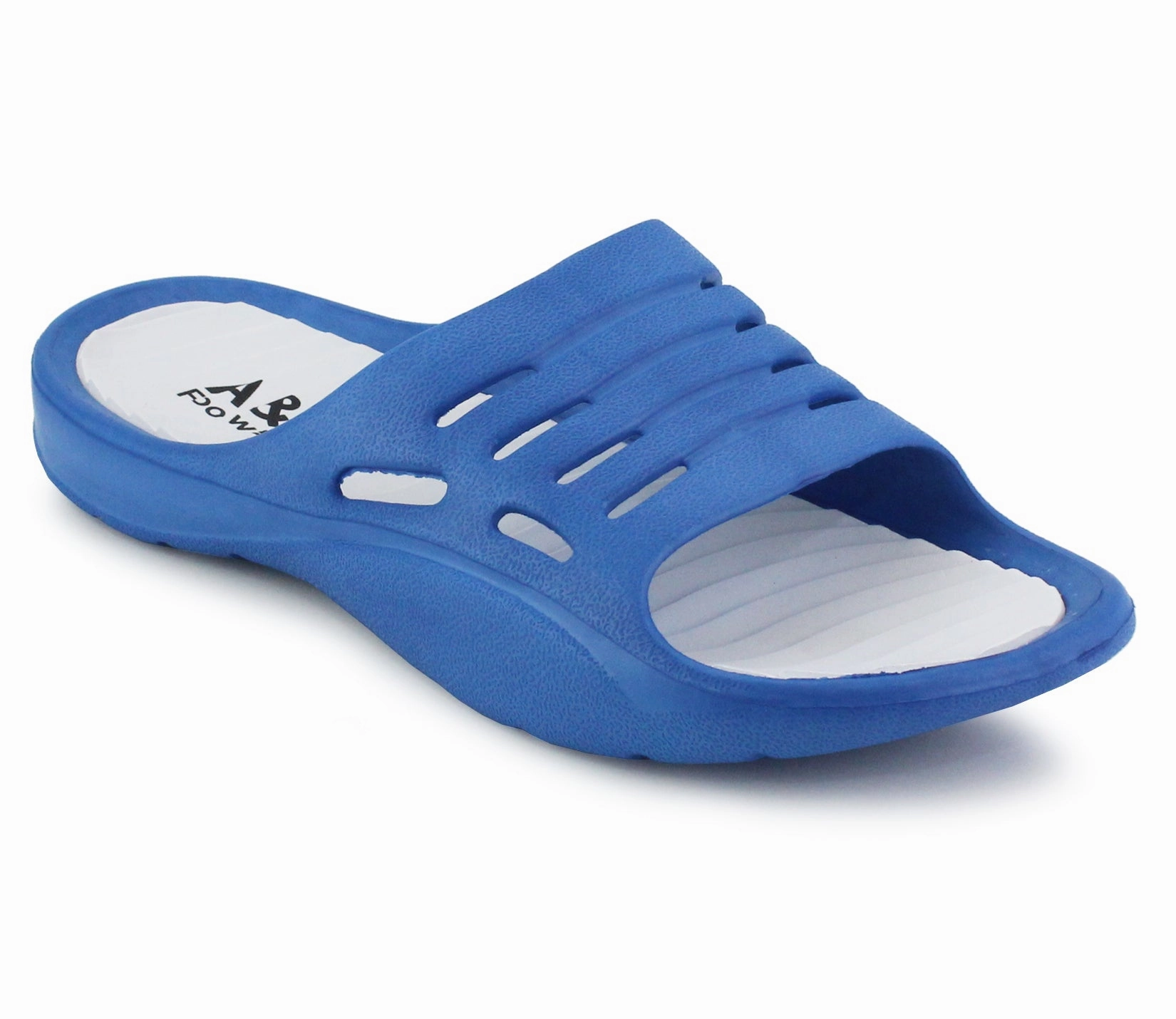 Womens EVA Pool Sliders in Blue/White Clarks Flip Flops
