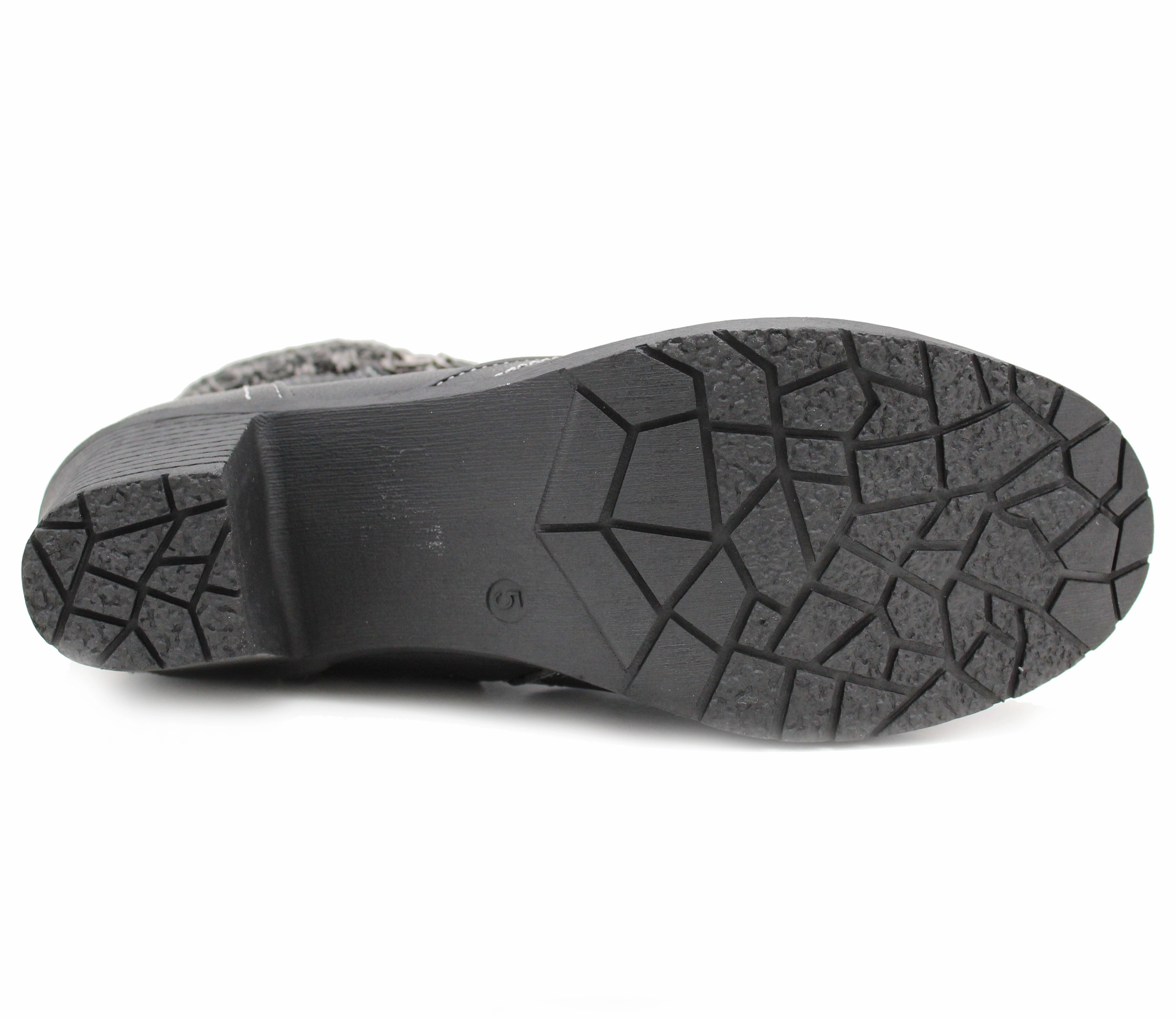 American Ankle Boots Womens Mid Heel Black Ankle Boots Ladies Zip Up Casual Fashion Block Heel Booties