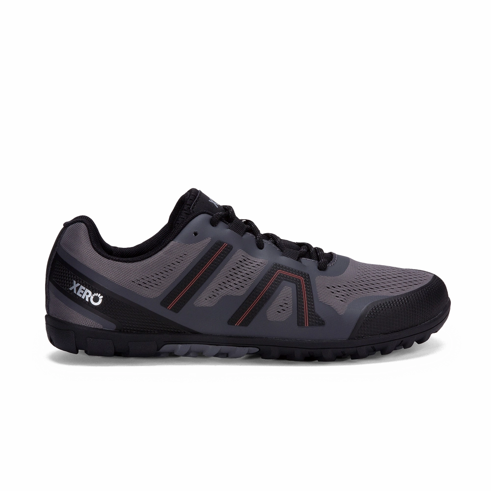 Best Stability Trail Shoes Xero Mesa Trail II Mens Steel Grey/Orange