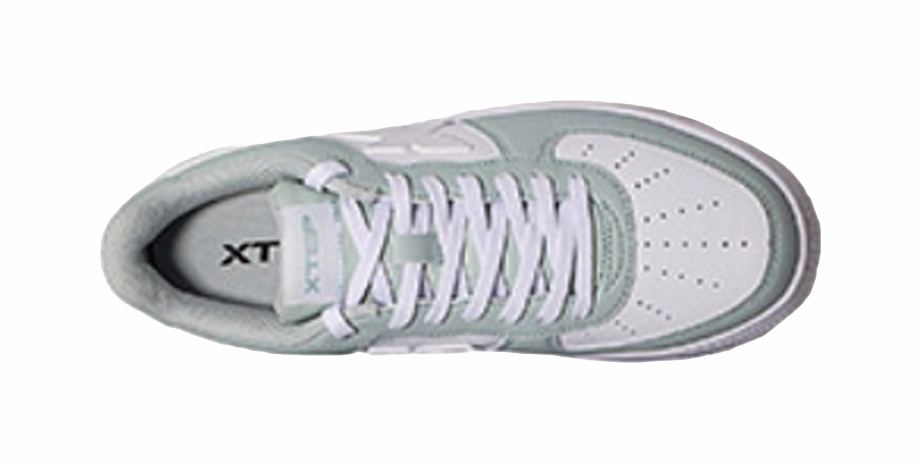 XTEP Air Force 1 Low-Top Skateboard Shoes Women's White Green Rock Climbing Shoes South Africa