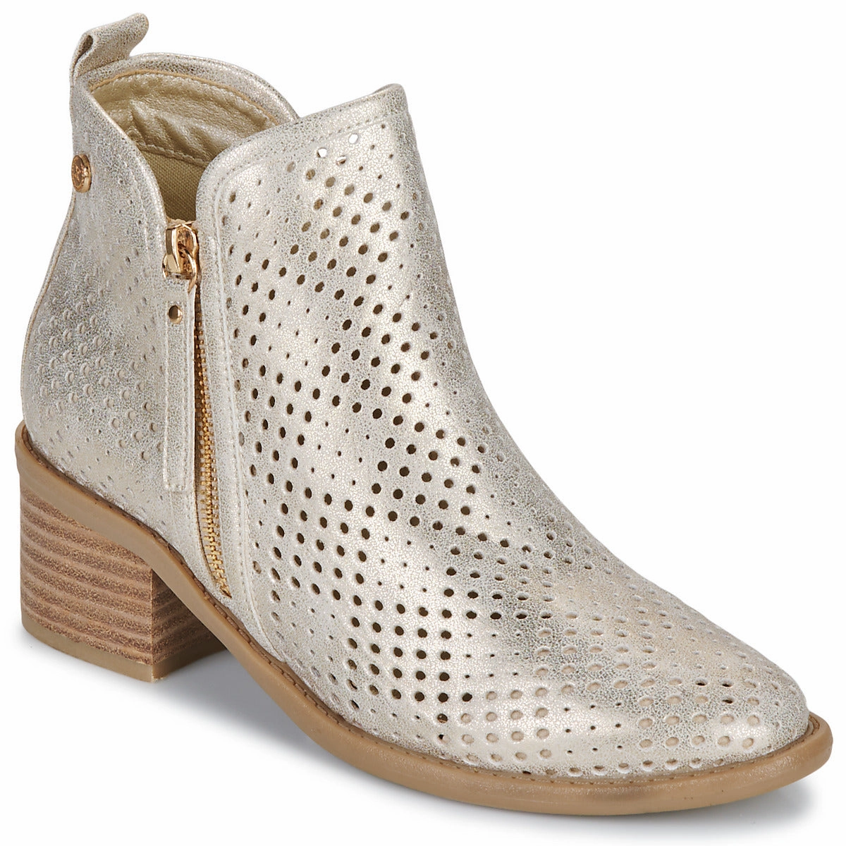 XTI Womens Boot 143961 Oro Ankle Boots With Shorts