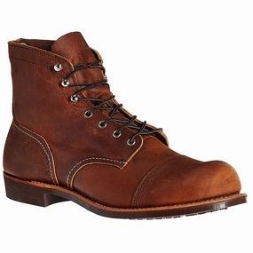 Red Wing Iron Ranger Full Grain Leather Men's Ankle Copper Boots Ankle Fracture Boot
