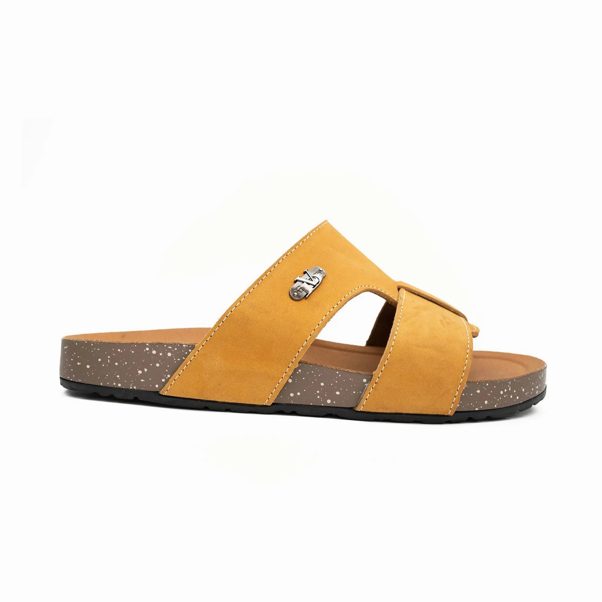 Yellow Double - Strap Slide Sandals Arch Support Insoles For Sandals