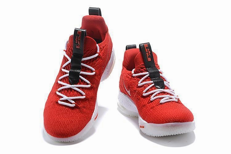 Nike Lebron XV 15 Low EP University Red Men Shoes Sale Size US7,8,8.5,9,10,11,12 Nike Shoes Auto Lace
